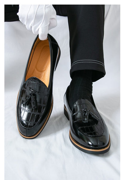 Big Size 47 Business Oxford Shoes Wedding Party Men Dress Shoes Breathable Leather Casual Men's Shoes British Style Loafers