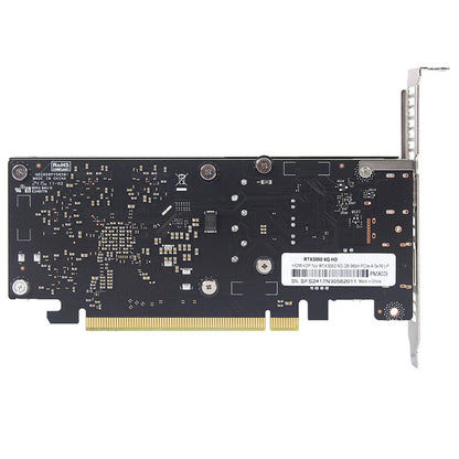 Placa de Vídeo AHQ RTX 3050 6GB GDDR6 LP Perfil Baixo GPU NVIDIA Industrial Mini ITX SFF IPC Micro Servidor Torre HTPC 100% Nova