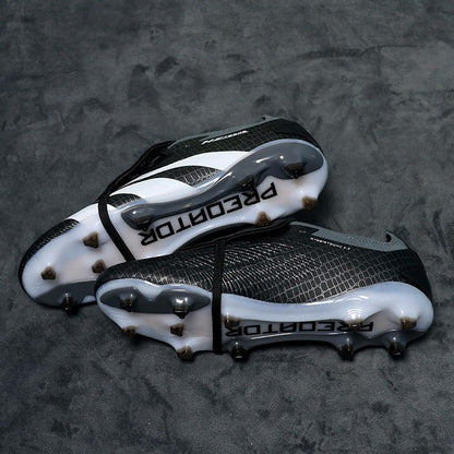 Q-2502 High Quality Mens Soccer Shoes Non-Slip Turf Soccer Cleats for Kids TF/FG Training Football Boots Chuteira Campo 35-45