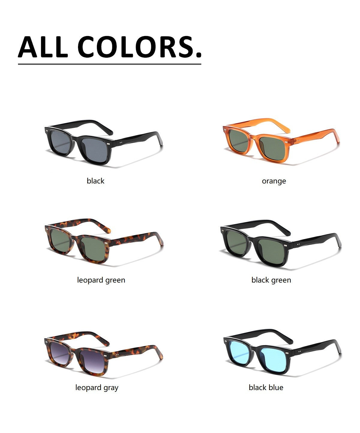 Óculos de sol retrô pequenos quadrados femininos e masculinos com rebites, lentes laranja, moda, óculos de sol de luxo, UV400, marca Oculus, óculos femininos Gafas