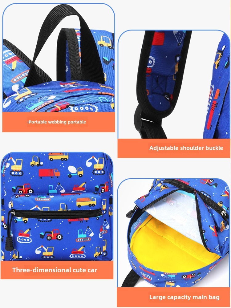 Children's Adjustable Shoulder Backpack Jurassic Cartoon Bags Boys Girls Student Large Capacity Backpacks Kids School Travel Bag