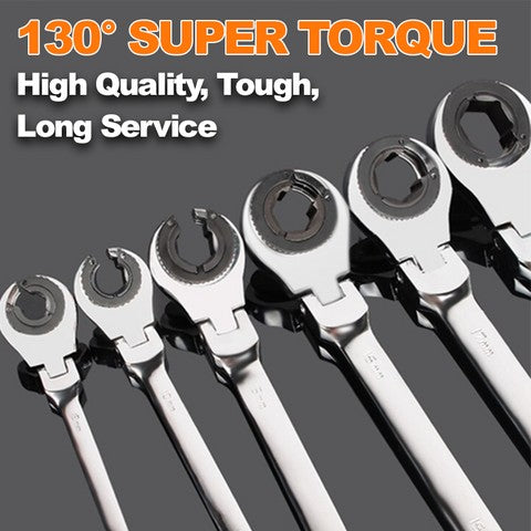 1PC Tubing Ratchet Wrench Ratchet Combination Metric Wrench Set Hand Tools Torque Gear Socket Nut Tools a Set of Key