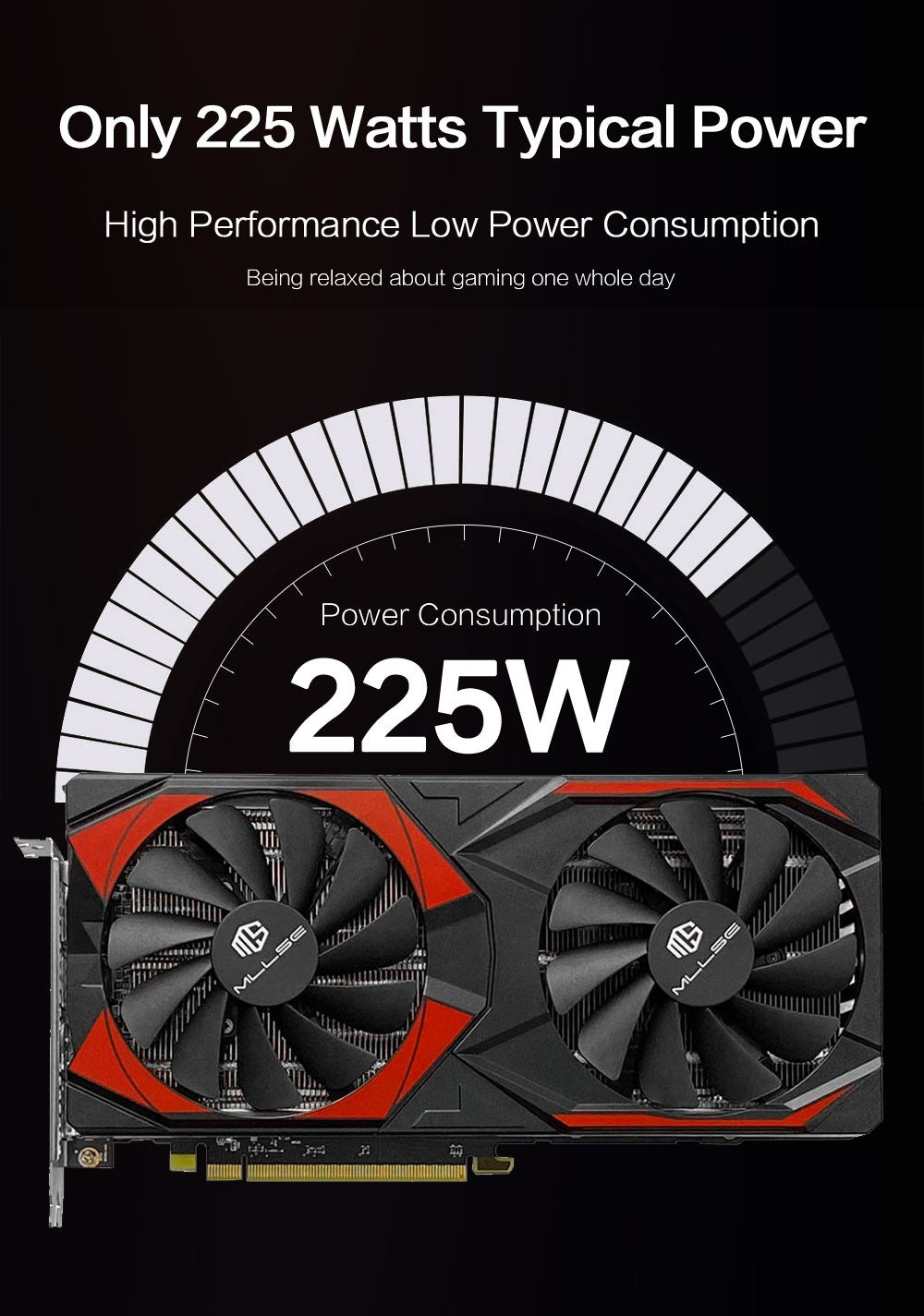 Placa de Vídeo MLLSE AMD RX5700 XT 8GB GDDR6 256Bit PCI-E 4.0×16 6+8Pin Radeon GPU Rx 5600XT Gaming