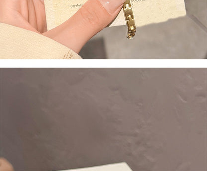 GEDI Square Watch Woman Gold Silver Small Dial Fashion Quartz Women's Wristwatches Ladies Luxury Vintage Bracelet Watch Gifts