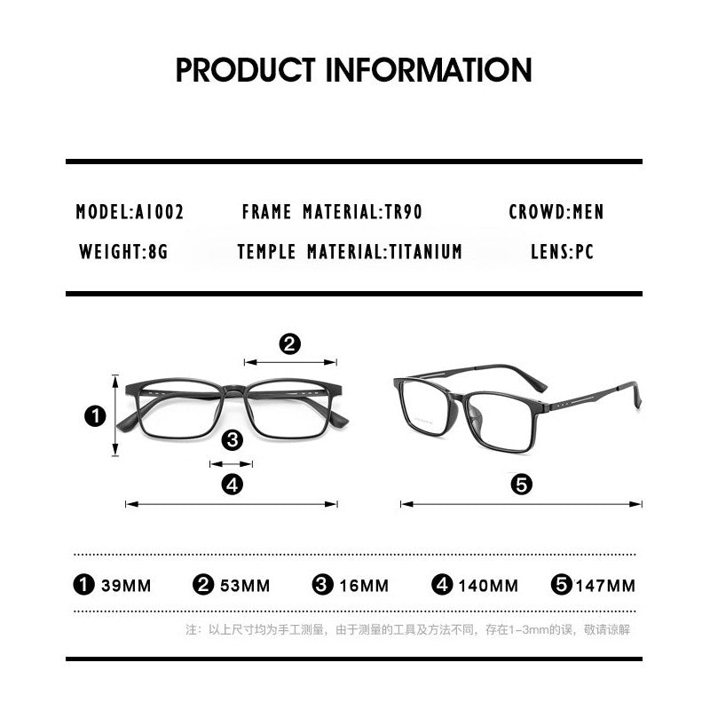 KANSEPT High Quality UltraLight Pure Titanium Anti Blue Reading Glasses Myopia Hyperopia Optical Glasses Prescription Eyewear