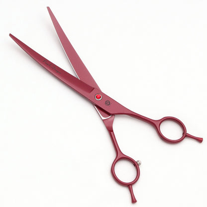 Dog Grooming Scissors Professional Stainless 7.5" Pet Hairdressing Scissors Dog Curved Scissors Thinning Shears Color Comb Z3088