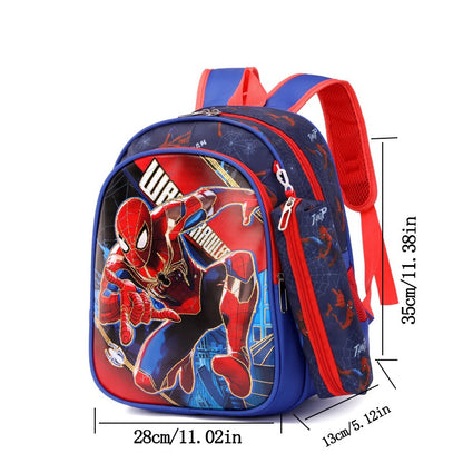 Disney Spiderman Unisex Backpacks Large Capacity Gilding Print Schoolbag For Children's Gifts With Pen Case