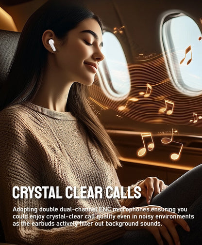 Monster AuraFit XT02 ANC Bluetooth Earphone -32dB Active Noise Canceling Earbuds Hi-fi Stereo Wireless Bluetooth 5.4 Headphone