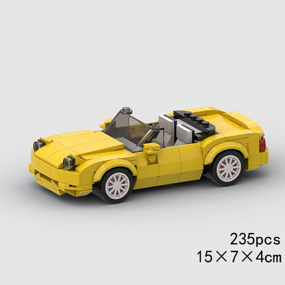 MOC Speed Sports Super Carro de Corrida Blocos de Montar DIY Tijolos Cidade Rally Técnico Grande Veículo de Corrida Presente de Natal Brinquedo