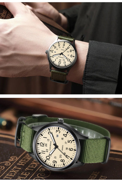 LIGE Top Brand Luxury Men Quartz Watch Date Nylon Leather Waterproof Luminous Military Sports Watches For Men relogios masculino