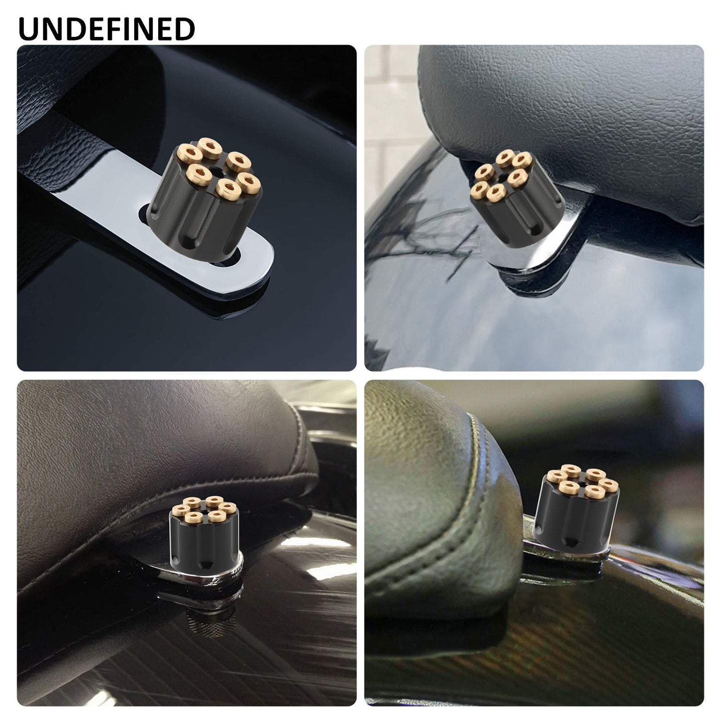 Motorcycle Black/Chrome Seat Bolt Tab Screw For Harley Touring Road King Street Glide Softail Dyna Sportster XL Street Bob 96-23