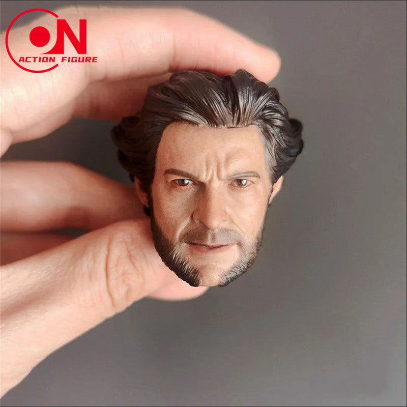 Em Estoque 1/6 Escala Jovem Wolverine Logan Hugh Jackman Head Sculpt Sem Charuto Compatível com Corpo de Figura de Ação Worldbox de 12''