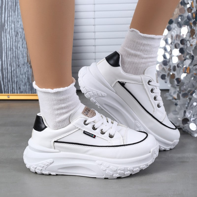 2025 Autumn Winter New Women's Platform Dad Shoes - Versatile Casual Shoes Women's Height Increasing Breathable Sneakers