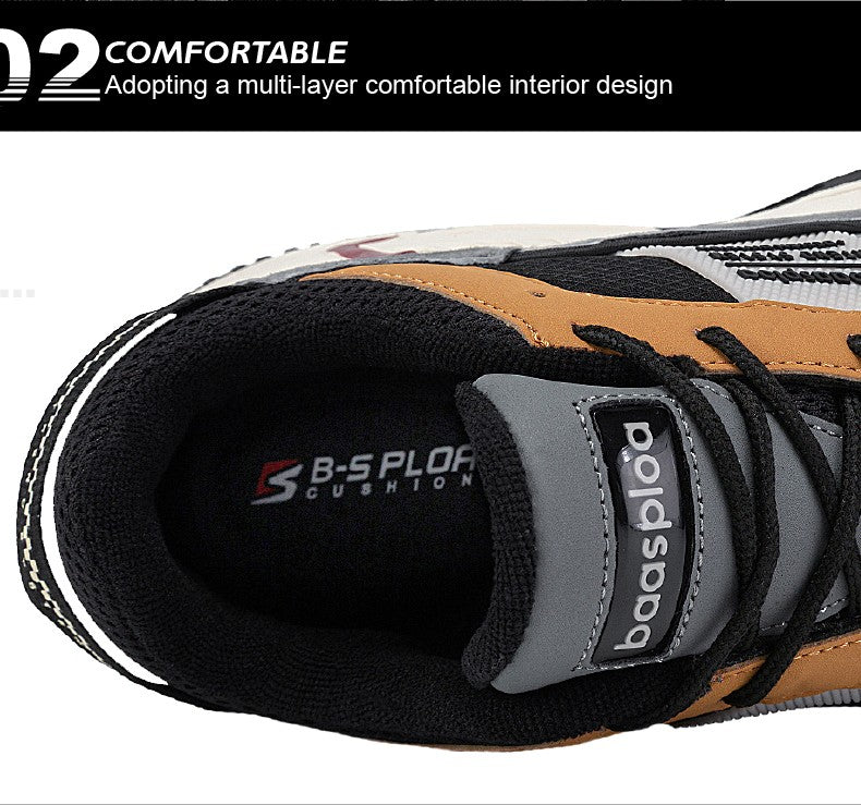 Baasploa New Men's Shoes Outdoors Walking Sneakers Waterproof Shoes Comfort Tenis for Men Non-Slip