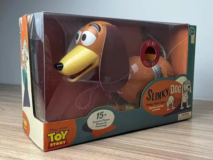 Boneco Toy Story Anime Slinky Dog com Som de 20cm, Figuras de Ação Dachshund, Modelo Criativo, Presente de Aniversário para Crianças