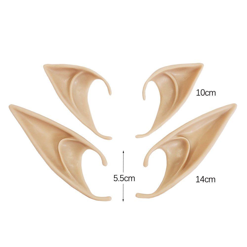 Halloween Elf Ears Latex Simulation Ears Props Fairy Angel Cosplay Mask Halloween Costume Accessories Mascaras Halloween Party