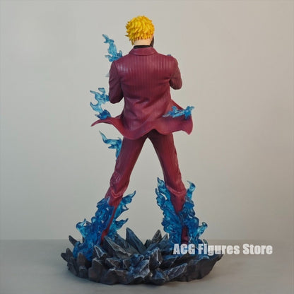 25cm/9.84in Anime ONE PIECE Figure Sanji Action Figures Pvc Statue Desktop Ornamen Collection Model Toys Gifts