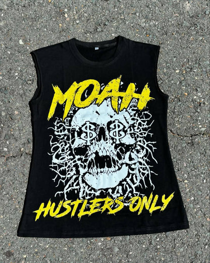 Summer Fashion Men and Women Sleeveless Shirts Harajuku Hip Hop Dragon Pattern Printed T-shirt Gothic American Sports Tank Top