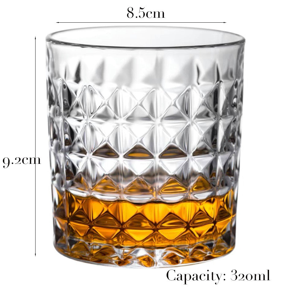 1 Copo de Uísque, Copos Tumbler para Whisky On the Rocks, Vidraria para Coquetéis, Scotch, Bourbon, Gin, Vodca, Conhaque