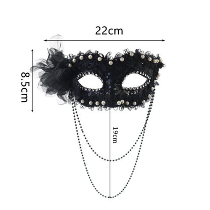 Party Masks Intricate Venice Princess Masquerade Mask Side Flower Mask Refined Cosplay Costume Mask For Party Halloween Dress