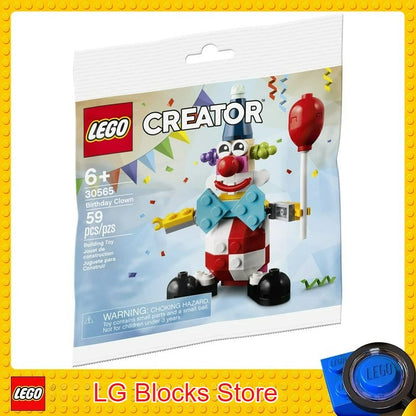 LEGO Creator Palhaço de Aniversário, Conjunto 30565 para maiores de 6 anos (59 Peças), Presente de Aniversário e Natal