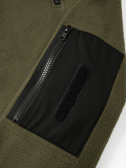 Men's Tactical Winter Fleece Pullover Hoodie Warm Long Fleece lined Hooded Sweatshirt Pullover with Pockets Commando Sweater