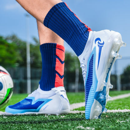 High Quality Mens Soccer Shoes TF/FG Training Football Sneakers Ultralight Non-Slip Turf Soccer Cleats Chuteira Campo 35-45