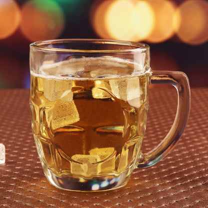 2 Peças de Copos de Vidro Engrossados Transparentes 260ml Caneca de Cerveja com Alça para Bar Festa em Casa Copo de Chá Copos de Água Copo Pequeno de Chopp