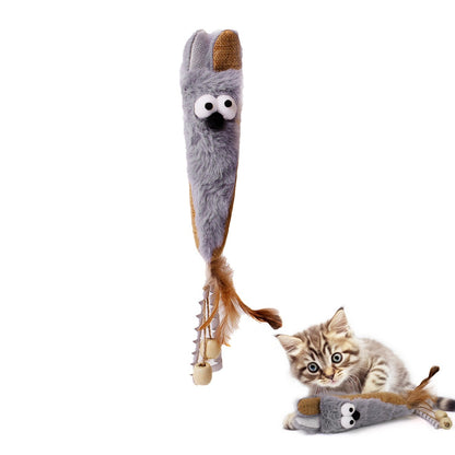 Brinquedos Elétricos Interativos de Rato para Gatos Brinquedo Engraçado de Pelúcia Inteligente para Animais de Estimação Brinquedos de Movimento Interativo Rápido Acessórios para Gatos de Estimação