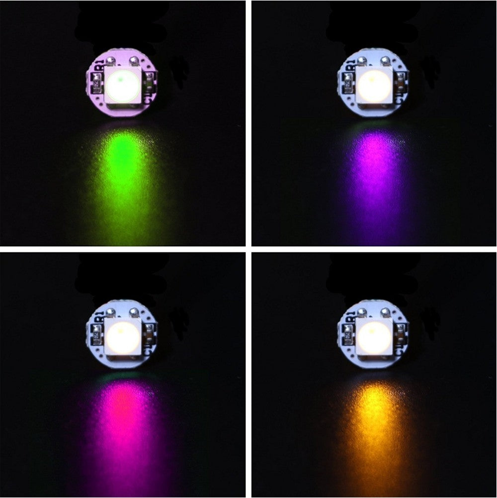 10-1000PCS WS2812B WS2812 4Pin RGB Led Chip 5050SMD WS2811 IC Black/White PCB With Heatsink DC5V