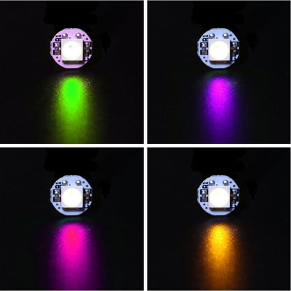 10-1000PCS WS2812B WS2812 4Pin RGB Led Chip 5050SMD WS2811 IC Black/White PCB With Heatsink DC5V