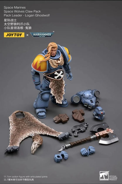 1/18 JOYTOY Action Figure 40K The Horus Heresy Space Wolves Figures And Mechas Logan Ghostwolf Anime Model Toy