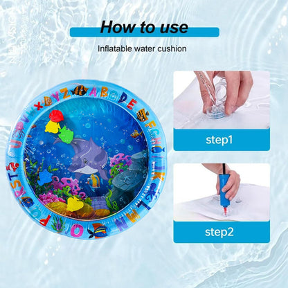 Cat Water Bed Play Mat Waterbed Cooling Mat for Dogs Pet Cooling Waterbed Exercise Enrichment Activity Toy for Home Travel