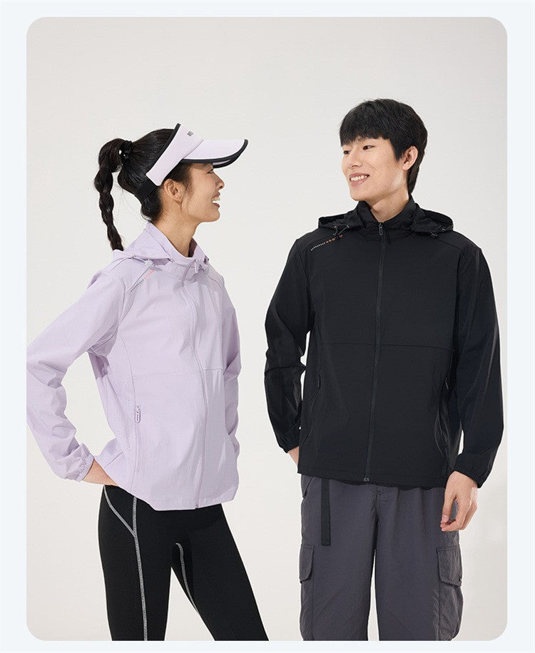 2025 new [new product upgraded skin clothing] high elastic sunscreen clothing men's and women's color contrast machine bag ice s