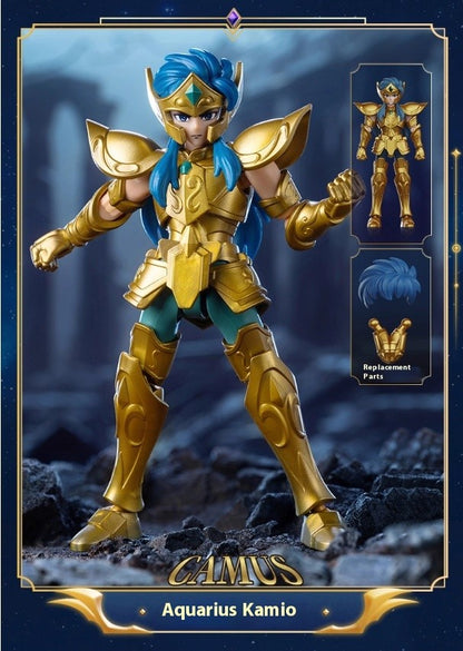 Blokees Saint Seiya Galaxy Versão 2 Bonecos de Ação Camus Hyoga Dohko Milo Shiryu Pegasus Nachi Anime Brinquedos Presentes Infantis