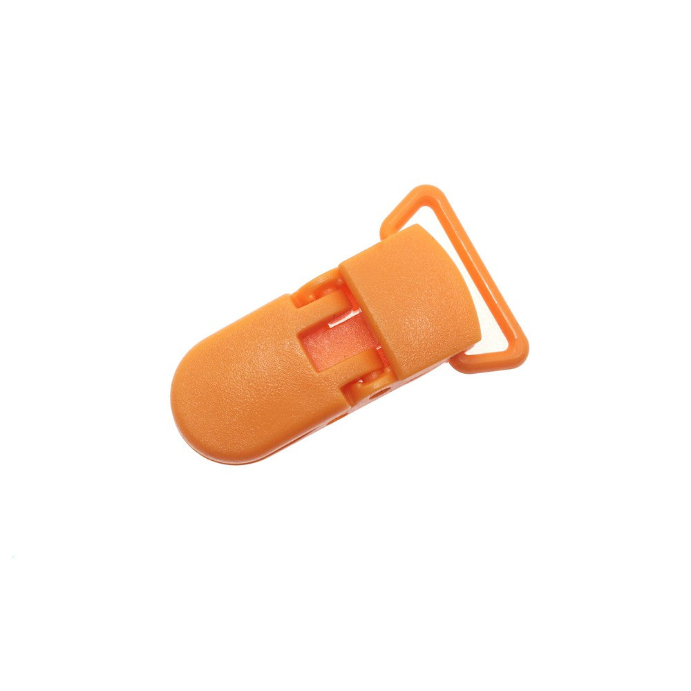 Sutoyuen 40pcs Hot D Shape Kam Plastic Pacifier Clips Plastic Baby Soother Dummy Suspender Chain Holder Clips for 20mm Ribbon