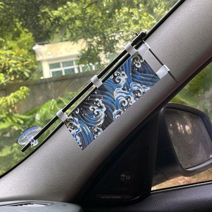 JDM Knife Flag Car Interior Decoration Front Glass Accessories Mini Knife Flag Car Culture Decoration