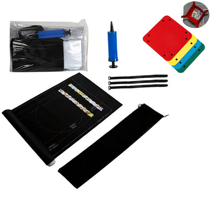 Puzzles Pad Storage Bag Jigsaw Roll Felt Mat Playmat, Up to 1500 Pcs, Perfect Puzzle Accessories for All Ages?Suitable for trave