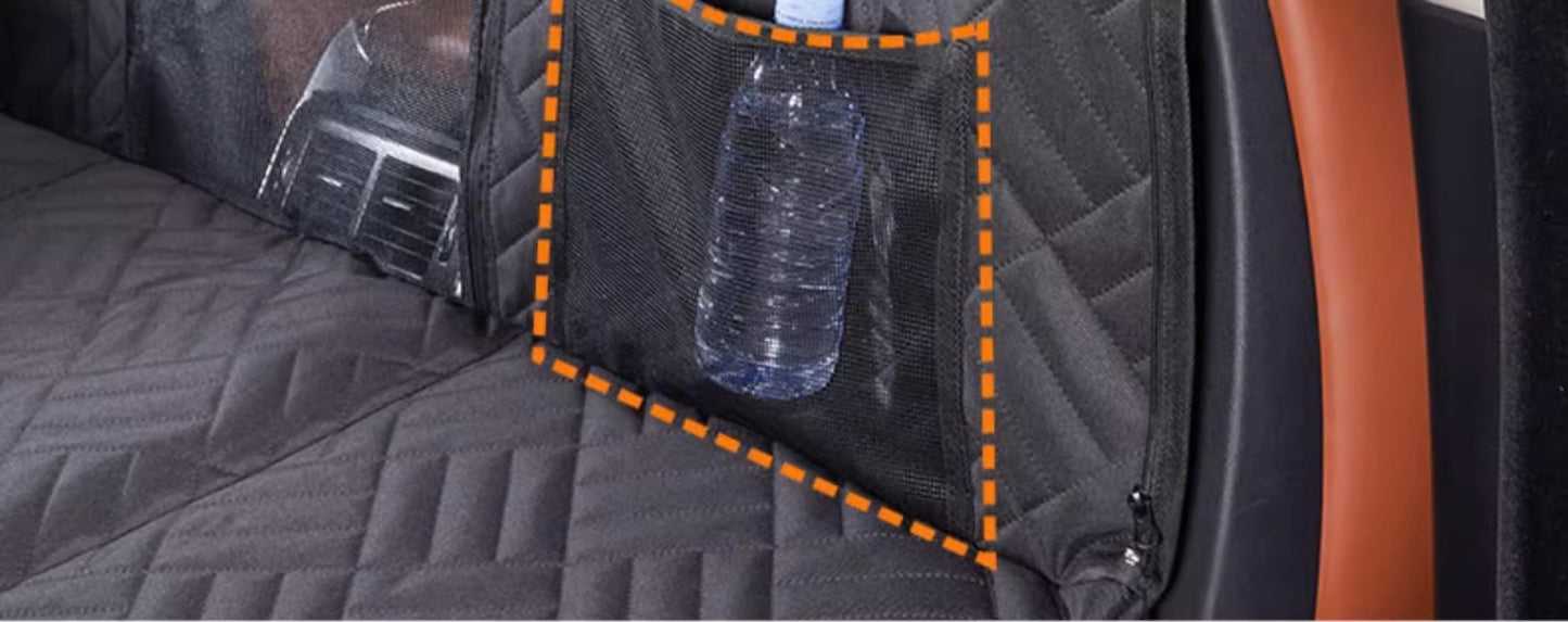 Capa de Carro Removível de Inverno Extensão Traseira Almofada para Cães Impermeável à Prova de Arranhões Antiderrapante Rede Almofada de Assento Traseiro para Pet