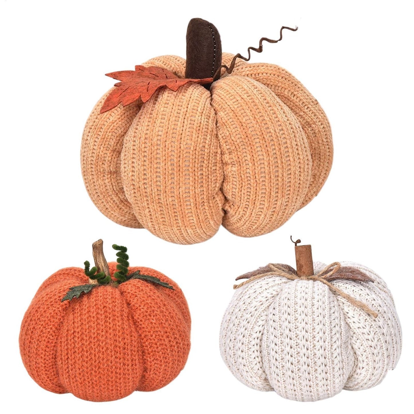 Halloween Decoration Knitted Pumpkin Halloween Festival Party Family Atmosphere Decor Bonsai Pendant Pumpkin Ornament Gifts