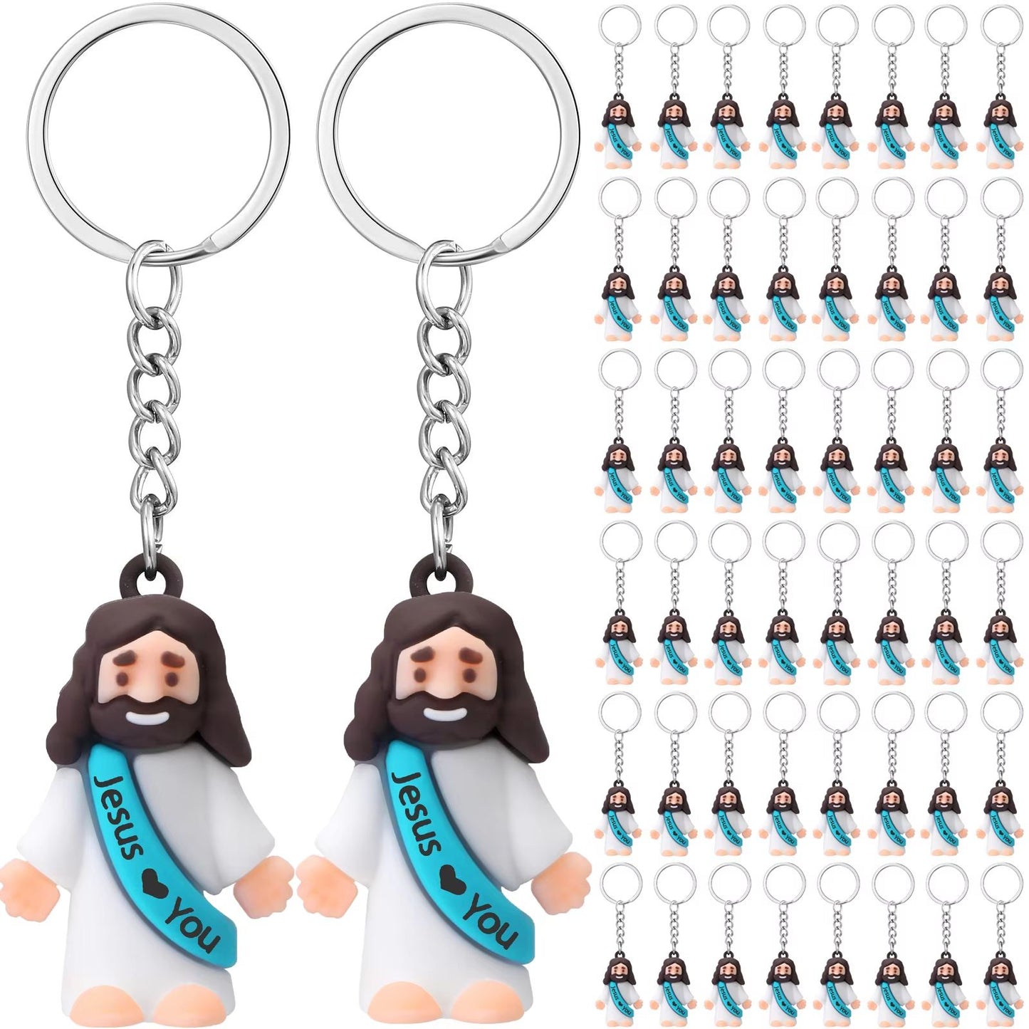20-200PCS Little Jesus Figures Mini Jesus Figurines in Bulk Hide and Seek Religious Party Favor Sunday School Easter Egg Stuffer