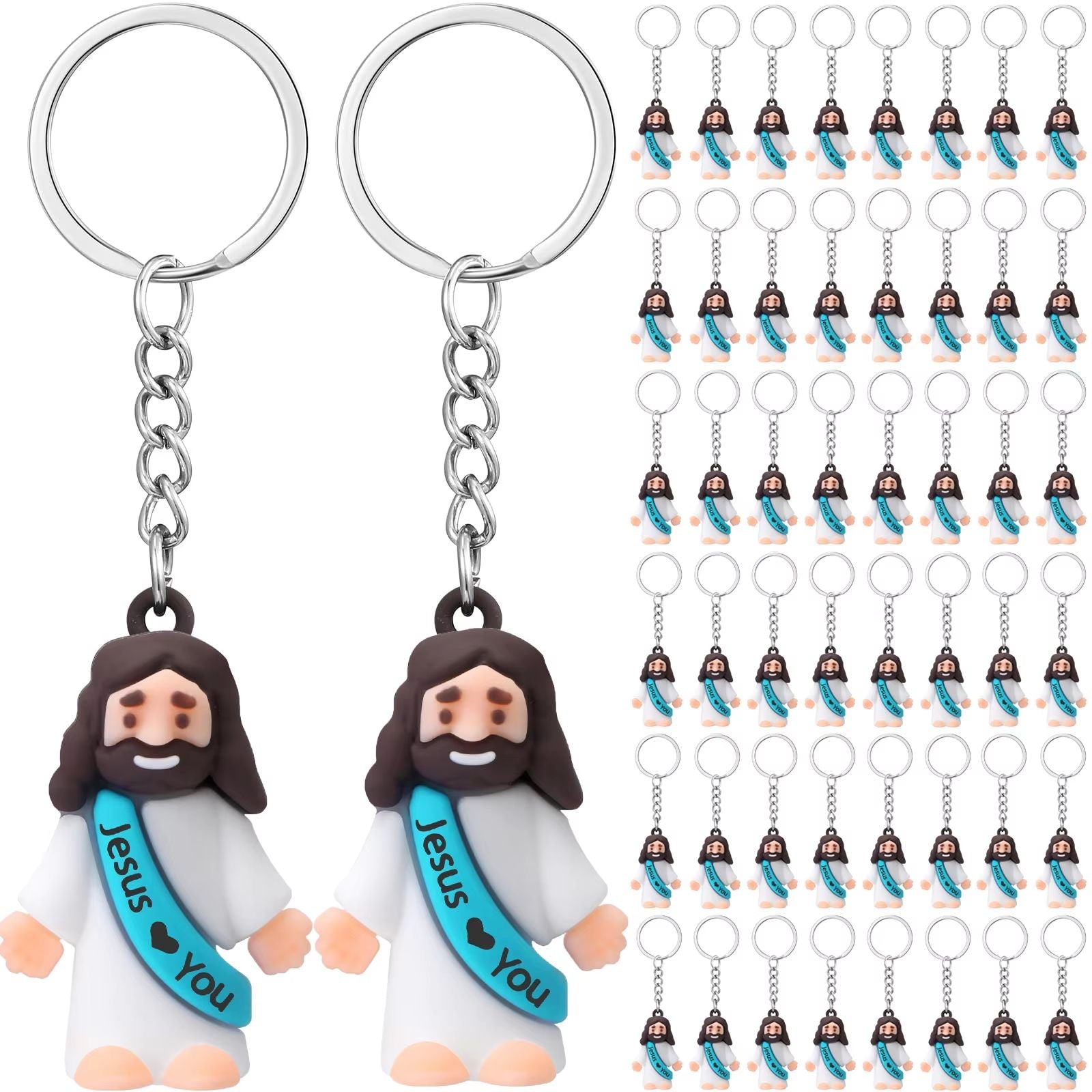 20-200PCS Little Jesus Figures Mini Jesus Figurines in Bulk Hide and Seek Religious Party Favor Sunday School Easter Egg Stuffer