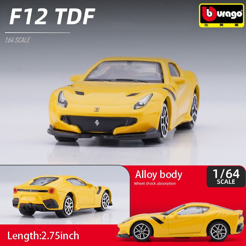 Burago 1:64 Ferrari Series SF90 488P Roma F430 F12 Liga de Carro Modelo Brinquedos Infantis Coleção de Presentes de Férias Modelo de Carro Atacado