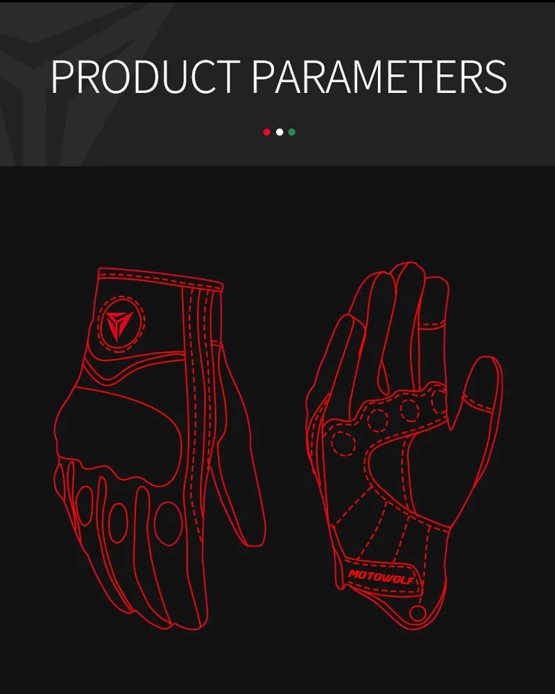 Luvas de Motocicleta Masculinas Femininas de Couro de Carbono para Ciclismo Inverno Motoqueiro Motocross ATV
