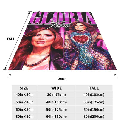 Gloria Trevi - Álbum De Película 2013 Manta de Sofá Fleece Respirável para Casa Quarto Mantas Colcha
