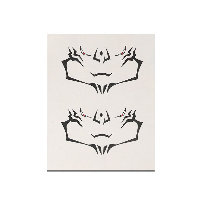 Anime Jujutsu Kaisen Ryomen Sukuna Full Body Tattoo Cosplay Waterproof Sticker Halloween Masquerade Fake Tattoo Stickers Prop
