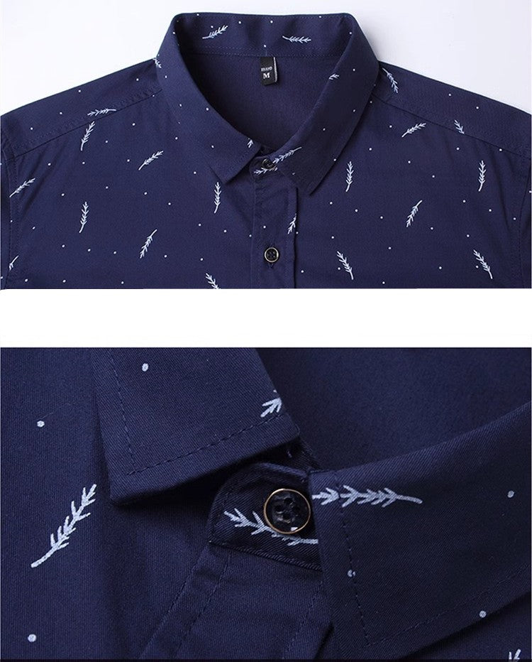 New Arrival 2025 Spring Men's Long Sleeve Shirts | Fashionable Single-Breasted Cotton Shirt in Blue Green Khaki Grey | Available