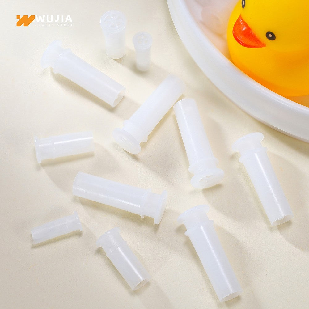 30/50/100 unidades de apito de plástico, palhetas para brinquedo barulhento, inserções para fazer barulho em sapatos, cachorro, gato, apitos para consertar acessórios de brinquedos de pelúcia para animais de estimação