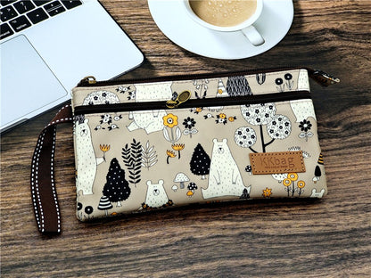 Polyester Waterproof Women's Coin Bag Ladies Organizer Wallet Female Phone Purse Money Pouch Clutch Handbag Carteira for Girls