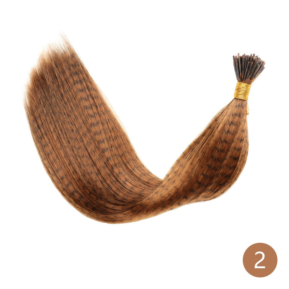 Extensão de Cabelo de Pena AZQUEEN 10 Peças Cabelo Falso I Tip Cabelo Sintético Arco-Íris 16 Polegadas Aplique de Pena para Extensão de Cabelo
